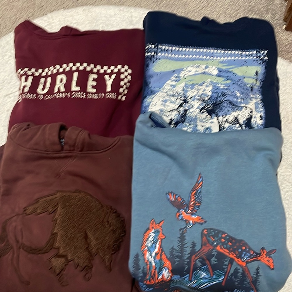 4 youth large 10/12 hoodies